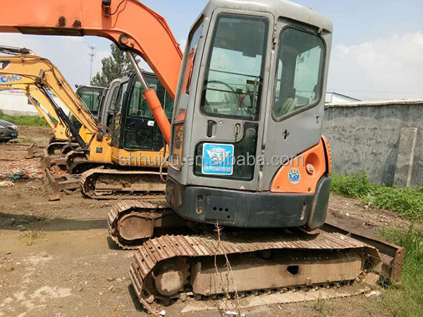 Hitachi trong kho Máy khai quật mini Hitachi 55 cũ để bán Máy khai quật nhỏ Hitachi 55 cũ trong tình trạng tốt