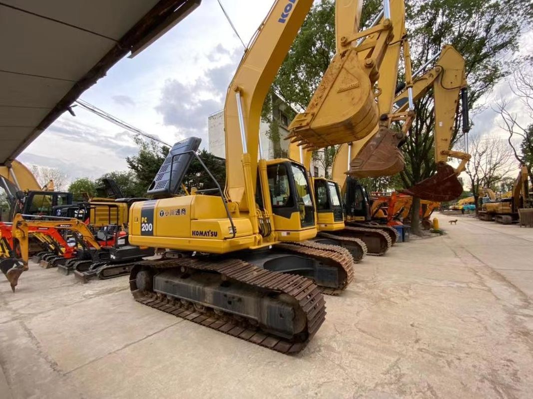 Komatsu pc200-7 pc200-7 máy đào bò 20 tấn đã qua sử dụng trong kho để bán