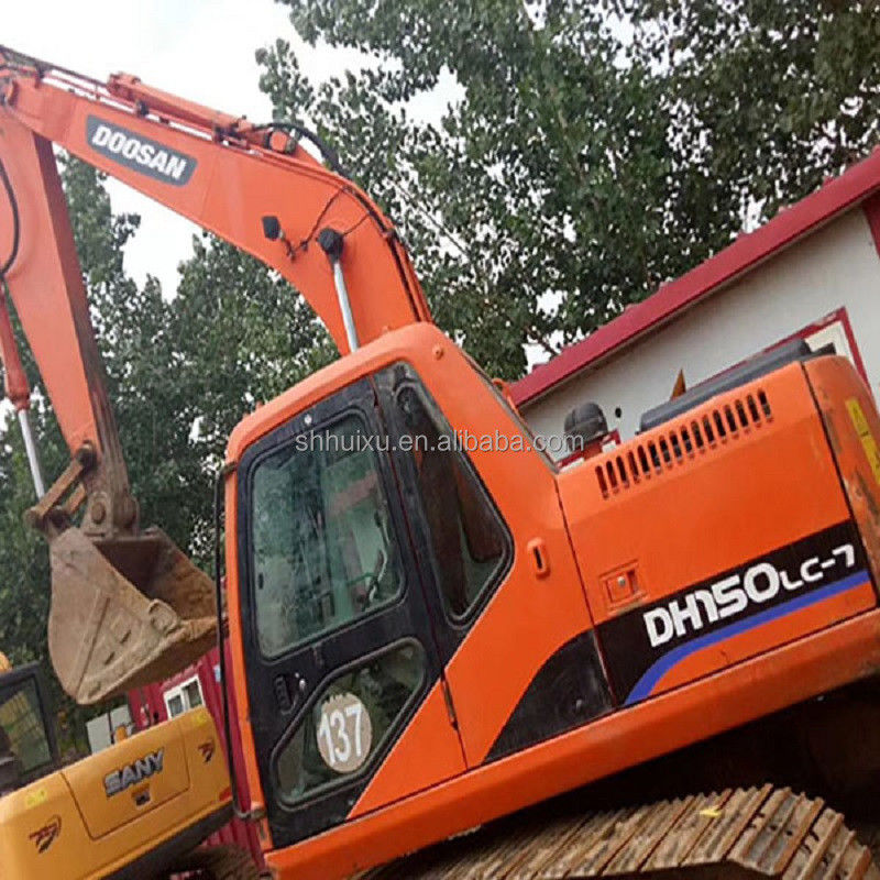 Máy đào cẩu thủy lực sử dụng Doosan DH150/công cụ đào tay thứ hai chất lượng DOOSAN DH150 với giá thấp để bán