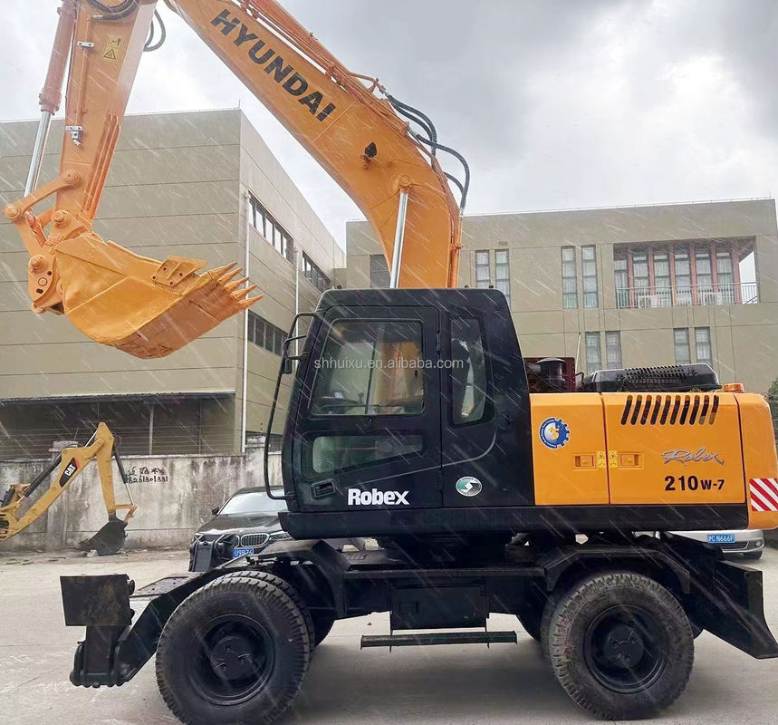 Máy khai quật bằng bánh xe chất lượng tốt HYUNDAI210W 21T Máy khai quật bằng bánh xe cũ bán