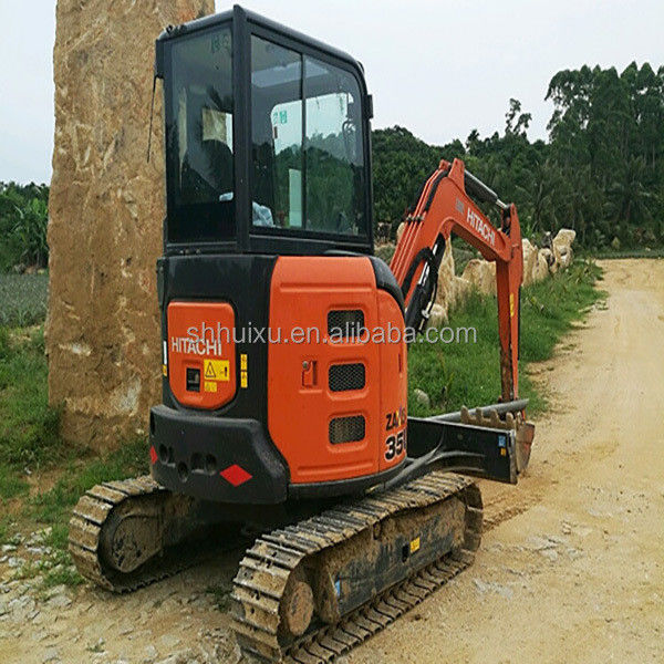 Hitachi trong kho Máy đào mini cũ Nhật Bản HITACHI 35 để bán/thử dụng Máy đào bò nhỏ trong tình trạng tốt HITACHI 35