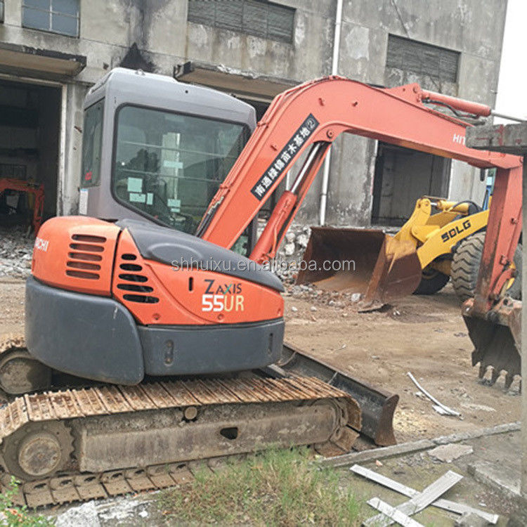 Hitachi trong kho Máy đào mini cũ Nhật Bản HITACHI 55 để bán/thử dụng Máy đào nhỏ Crawler trong tình trạng tốt HITACHI 55