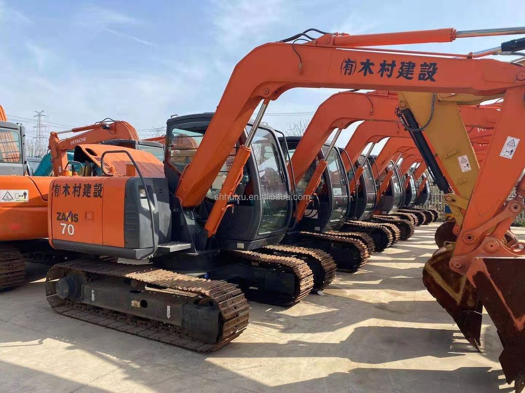 Hitachi trong kho Máy đào mini cũ Nhật Bản HITACHI 70 để bán/thử dụng Máy đào bò nhỏ trong tình trạng tốt HITACHI 70