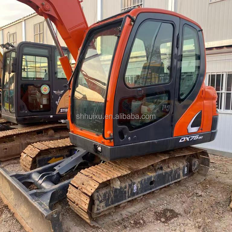 Hàn Quốc xuất xứ sử dụng máy đào mini Doosan75 chất lượng máy xây dựng/thợ đào crawler thủy lực tay thứ hai DOOSAN75 bán nóng