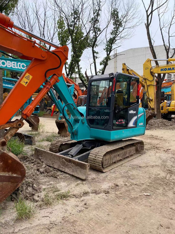 Kobelco SK200 Máy đào lượn thủy lực Kobelco 60-8 tay hai Chất lượng cao / Máy đào mini cũ Giá rẻ