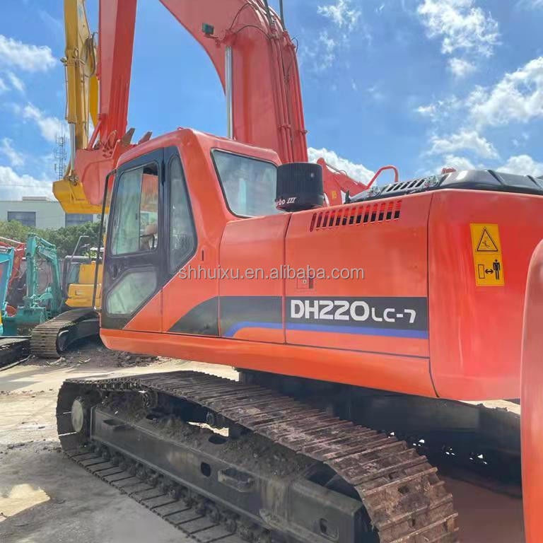 Doosan bán nóng doosan dh220lc máy đào cũ/máy đào cũ Doosan DH220-7 gốc Hàn Quốc để bán