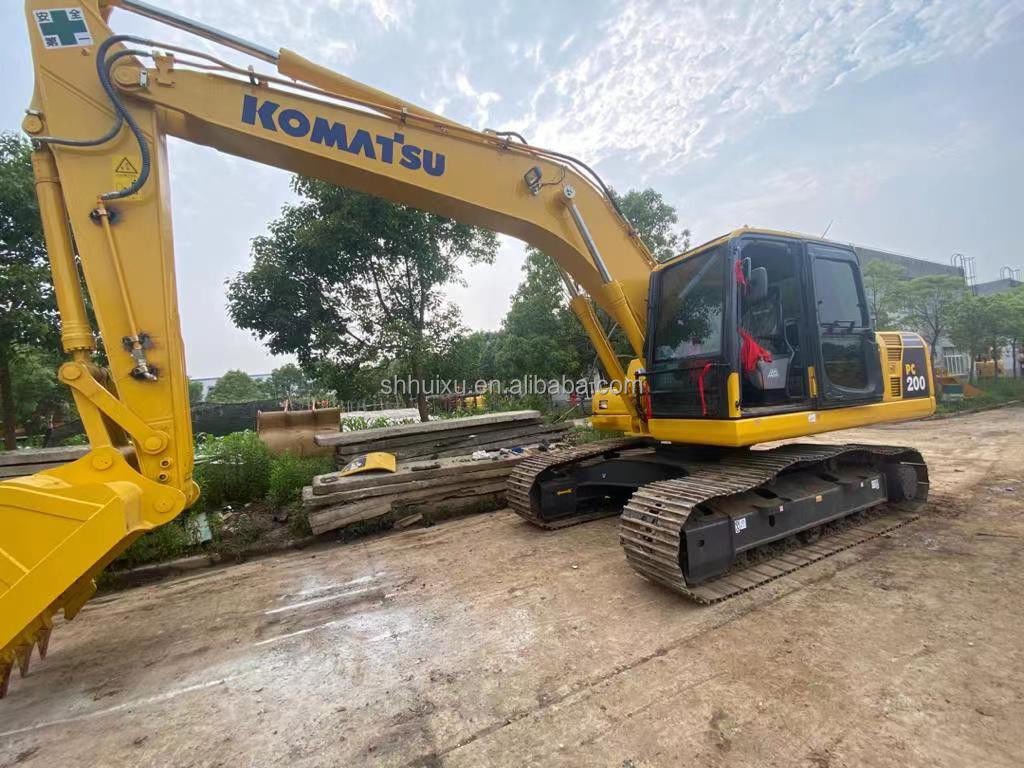 Komatsu Máy đào cẩu thủy lực tay thứ hai chất lượng tốt Máy đào cũ Nhật Bản gốc sử dụng komatsu pc200-8 máy đào Komatsu Excavator