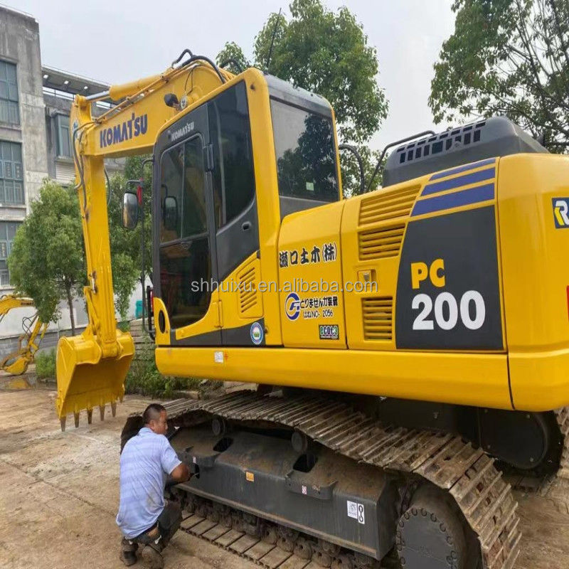 Komatsu Máy đào cẩu thủy lực tay thứ hai chất lượng tốt Máy đào cũ Nhật Bản gốc sử dụng komatsu pc200-8 máy đào Komatsu Excavator