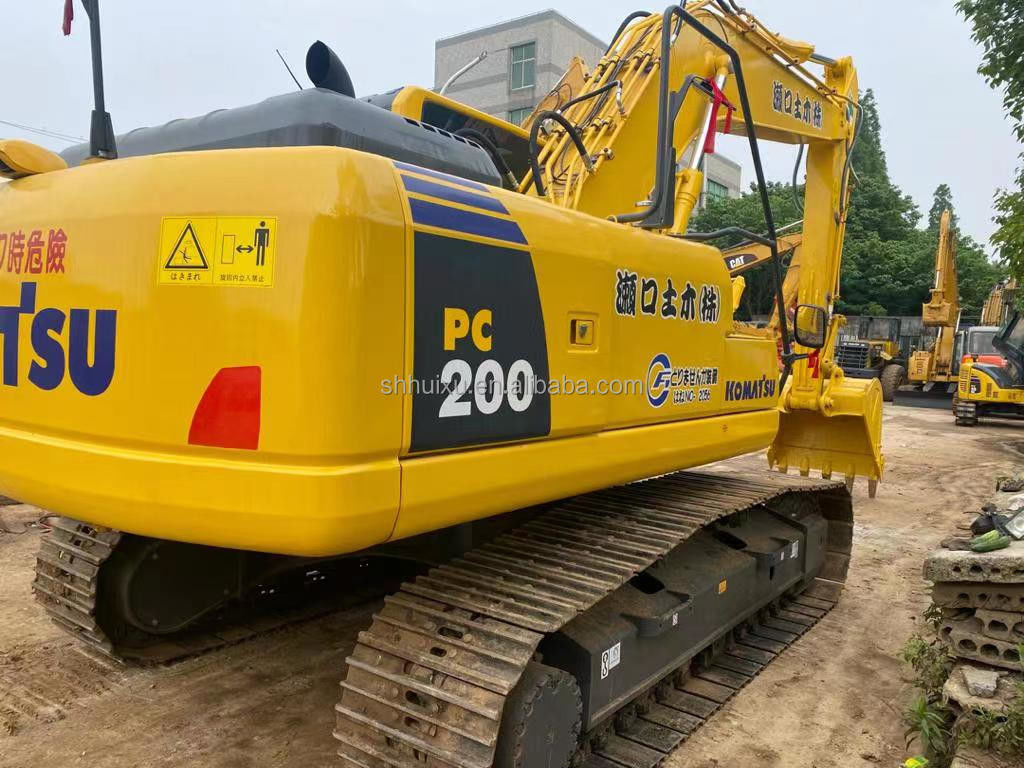Komatsu Máy đào cẩu thủy lực tay thứ hai chất lượng tốt Máy đào cũ Nhật Bản gốc sử dụng komatsu pc200-8 máy đào Komatsu Excavator