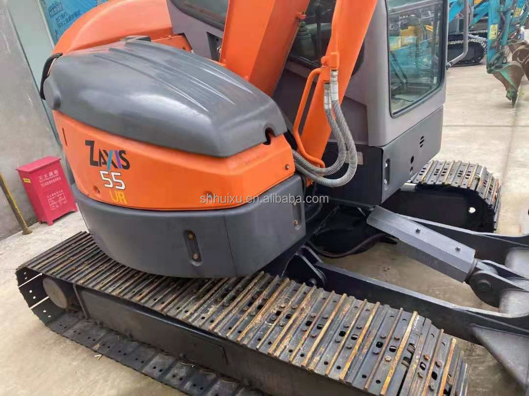 Hitachi trong kho Giá rẻ sử dụng mini excavator Nhật Bản HITACHI 55/bước hai thủy lực Crawler Excavator tình trạng tốt HITACHI 55