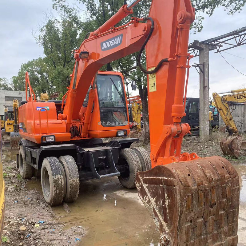 Doosan bán nóng bán nóng bán cũ Doosan DH150 W-7 Excavator được sử dụng trong tình trạng tốt Excavator bánh xe.