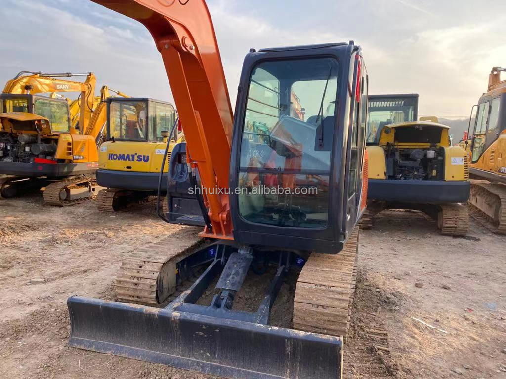 Hitachi trong kho Hitachi ex60 Nhật Bản bán máy đào cũ/thử dụng thủy lực Crawler Excavator tình trạng tốt HITACHI 60