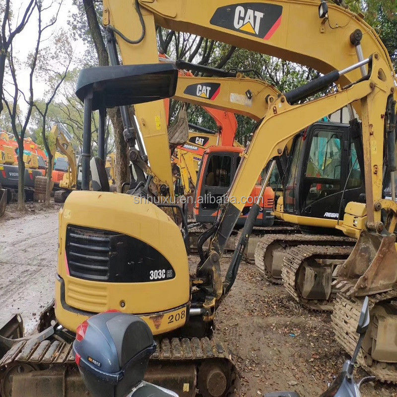Máy khai thác Crawler cũ trong tình trạng tốt CAT303C giá cả hợp lý để bán/thử dụng máy khai thác Nhật Bản CAT303C