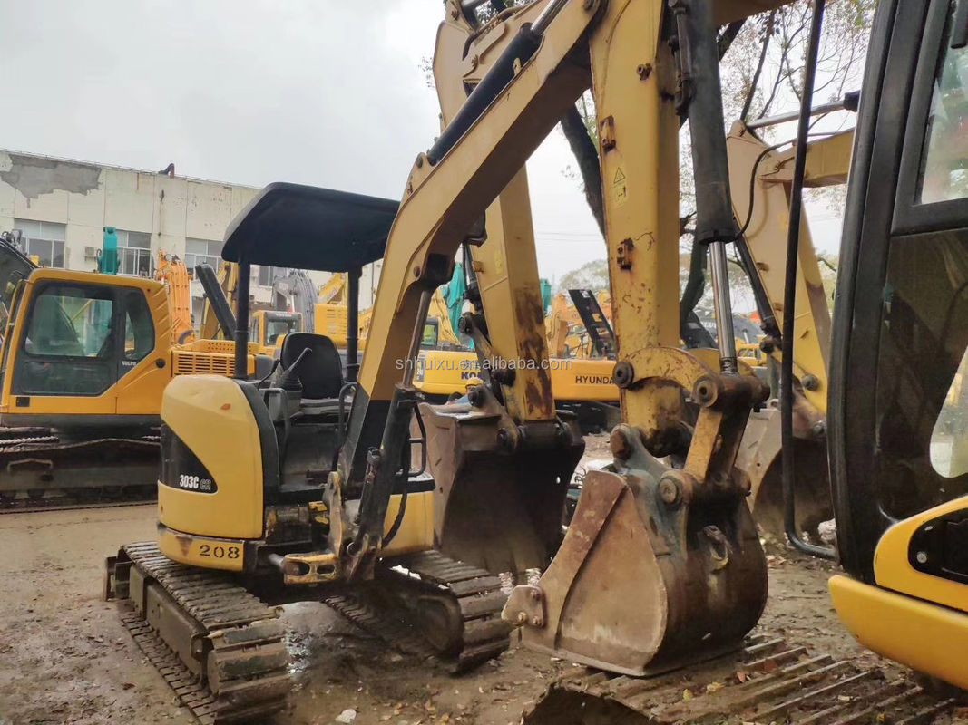 Máy khai thác Crawler cũ trong tình trạng tốt CAT303C giá cả hợp lý để bán/thử dụng máy khai thác Nhật Bản CAT303C