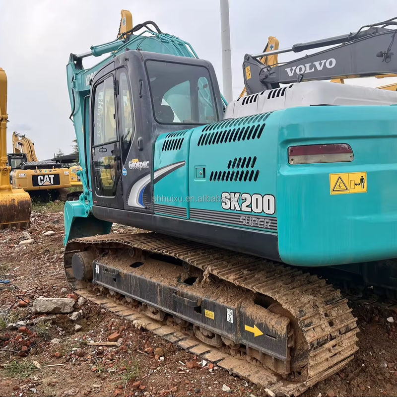 Được sử dụng máy đào Kobelco Sk200 tốt Chất lượng điều kiện làm việc được sử dụng máy đào Kobelco Sk200