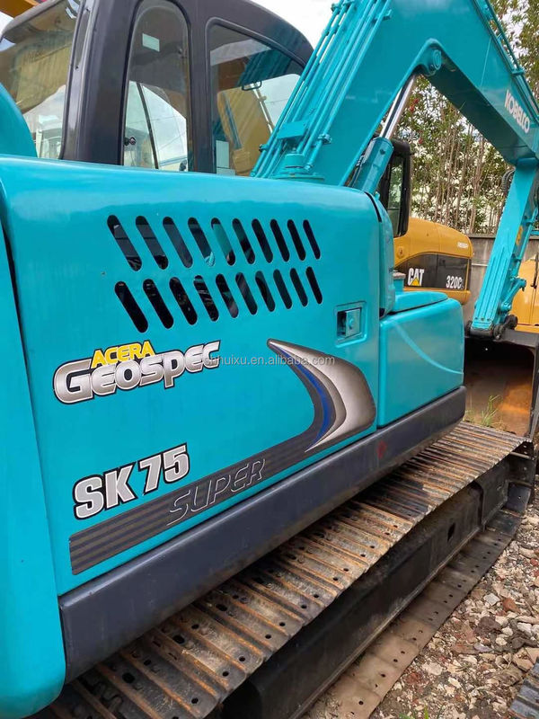 Máy đào cỡ trung bình sử dụng Kobelco 75 Thời gian làm việc thấp Sở sửa chữa máy móc