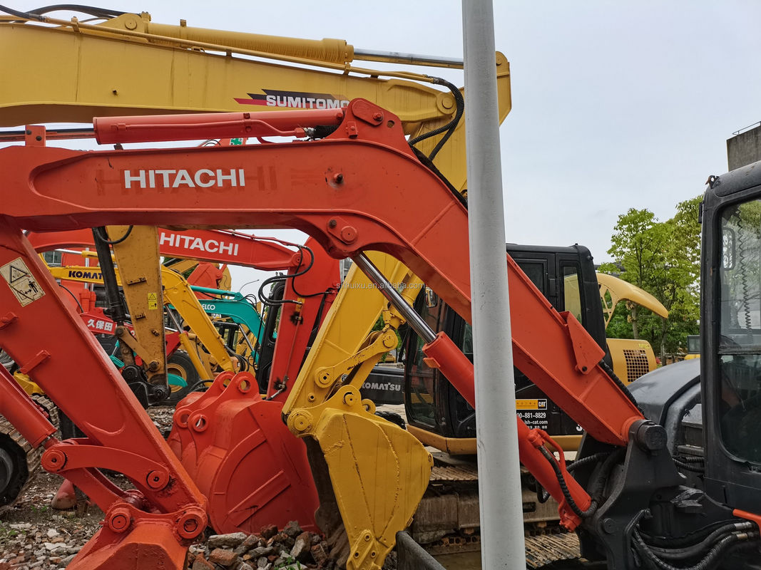 Hitachi trong kho Chất lượng tốt Hitachi ZX65 Máy đào crawler thủy lực tay thứ hai / Máy đào mini cũ Hitachi ZX65 Giá rẻ