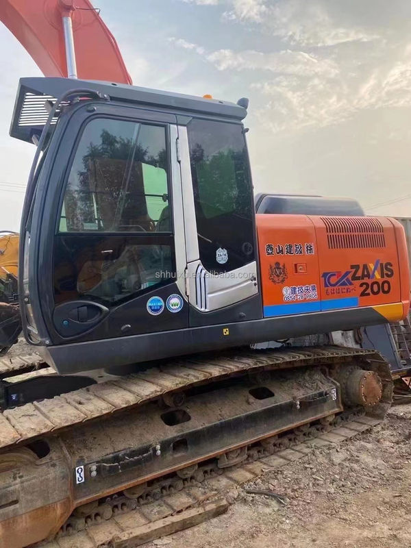 Hitachi trong kho Hitachi ZX200-3 tay hai máy đào thủy lực crawler Tình trạng tốt / Máy đào cũ Hitachi ZX200-3 Giá rẻ
