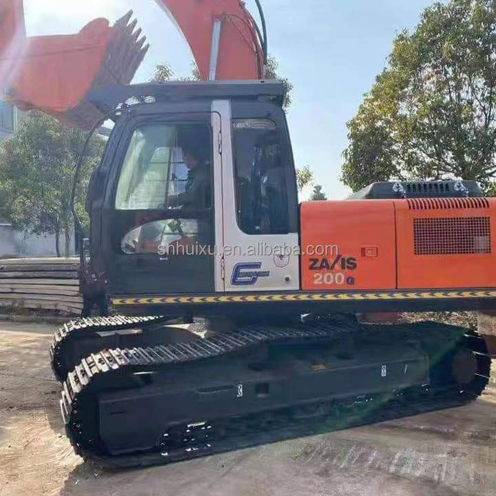 Hitachi trong kho Chế độ tốt Hitachi ZX200-5 tay thứ hai Máy đào crawler thủy lực/máy đào cũ Hitachi ZX200-5 Giá rẻ