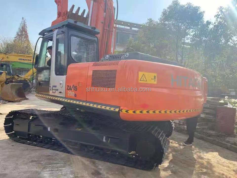 Hitachi trong kho Chế độ tốt Hitachi ZX200-5 tay thứ hai Máy đào crawler thủy lực/máy đào cũ Hitachi ZX200-5 Giá rẻ