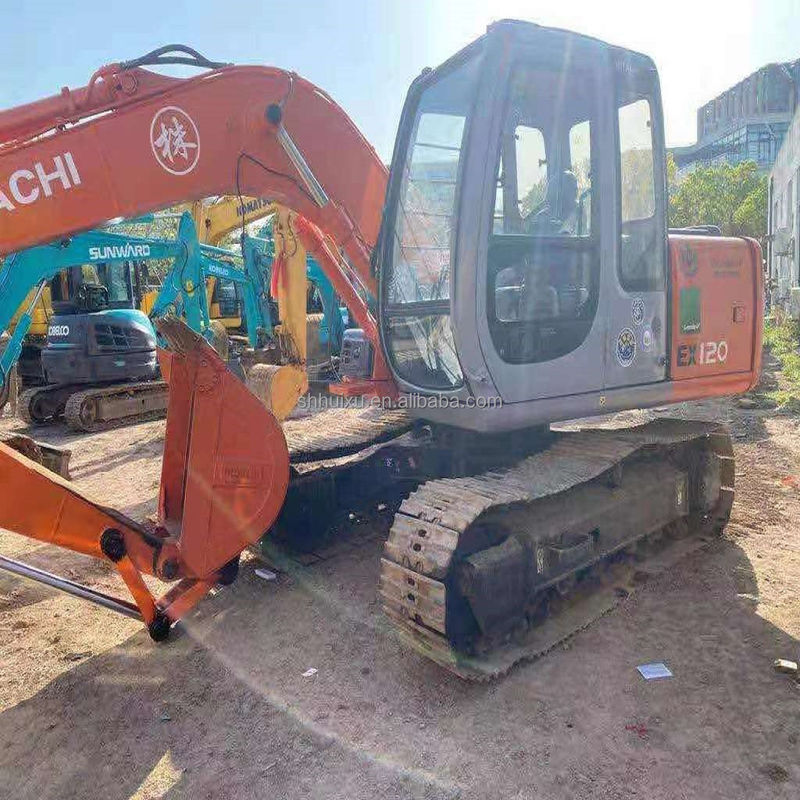 Hitachi trong kho bán chạy nhất Hitachi EX120 tay thứ hai Máy đào crawler thủy lực / Máy đào cũ Hitachi EX120 Giá rẻ