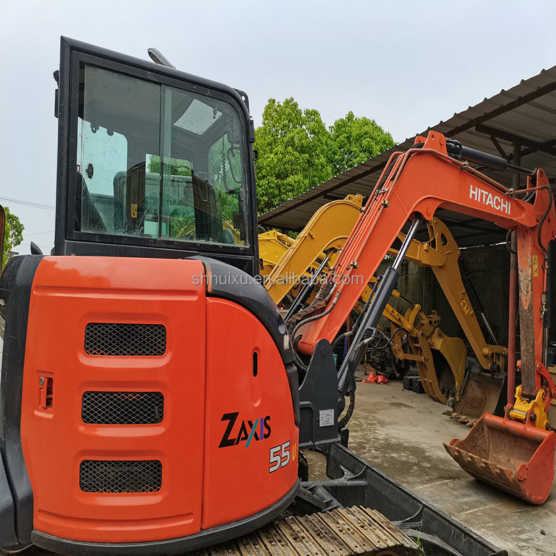Hitachi trong kho Chất lượng tuyệt vời Hitachi ZX55U Máy đào crawler thủy lực tay thứ hai / Máy đào mini cũ Hitachi ZX55U Giá rẻ