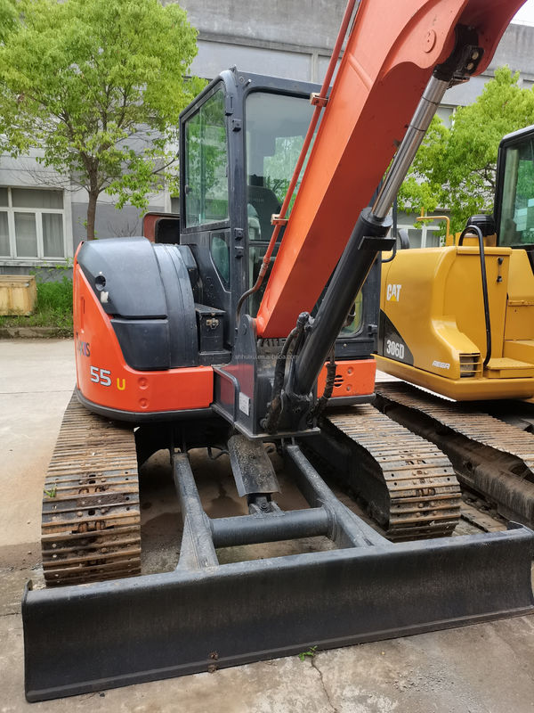Hitachi trong kho Chất lượng tuyệt vời Hitachi ZX55U Máy đào crawler thủy lực tay thứ hai / Máy đào mini cũ Hitachi ZX55U Giá rẻ