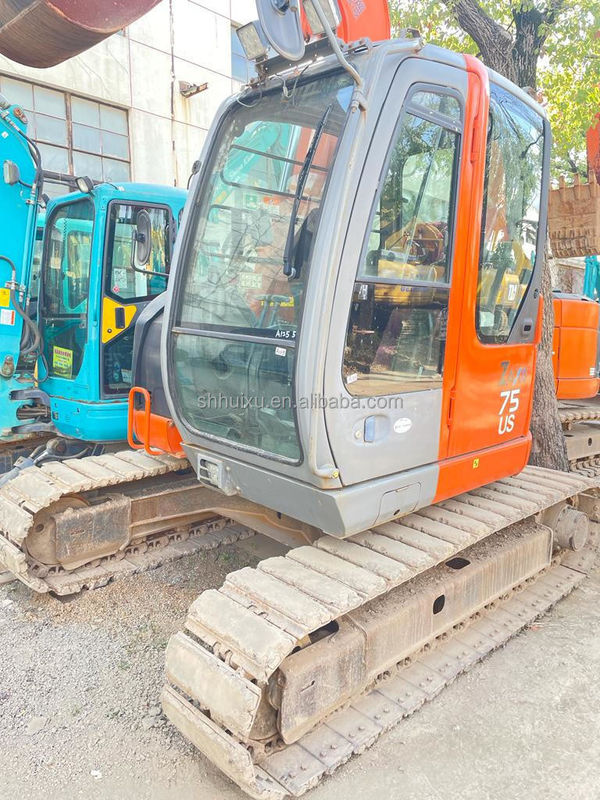 Hitachi trong kho Nhật Bản gốc Hitachi ZX75 Máy đào crawler thủy lực tay thứ hai / Máy đào mini cũ Hitachi ZX75 chất lượng tốt Giá rẻ