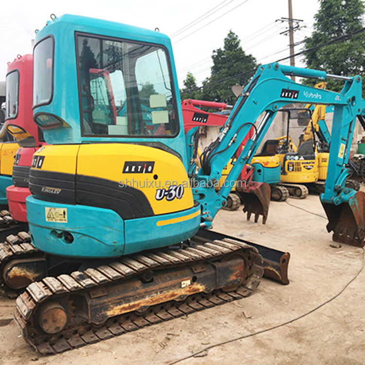 Máy thợ đào thủy lực cũ Kubota30 Chất lượng cao / Máy đào mini cũ Kubota30 gốc Nhật Bản giá rẻ