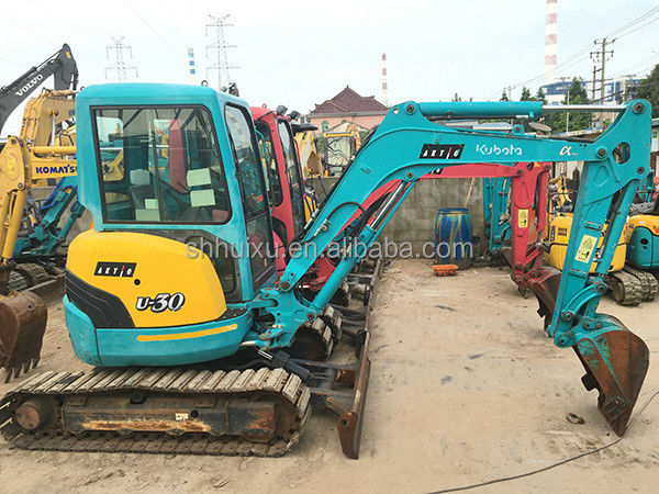 Máy thợ đào thủy lực cũ Kubota30 Chất lượng cao / Máy đào mini cũ Kubota30 gốc Nhật Bản giá rẻ
