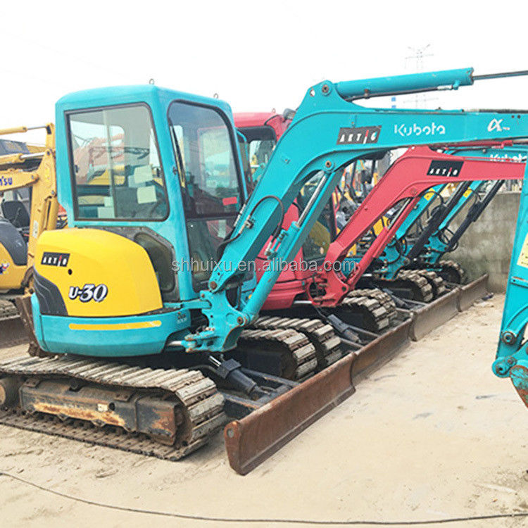 Máy thợ đào thủy lực cũ Kubota30 Chất lượng cao / Máy đào mini cũ Kubota30 gốc Nhật Bản giá rẻ