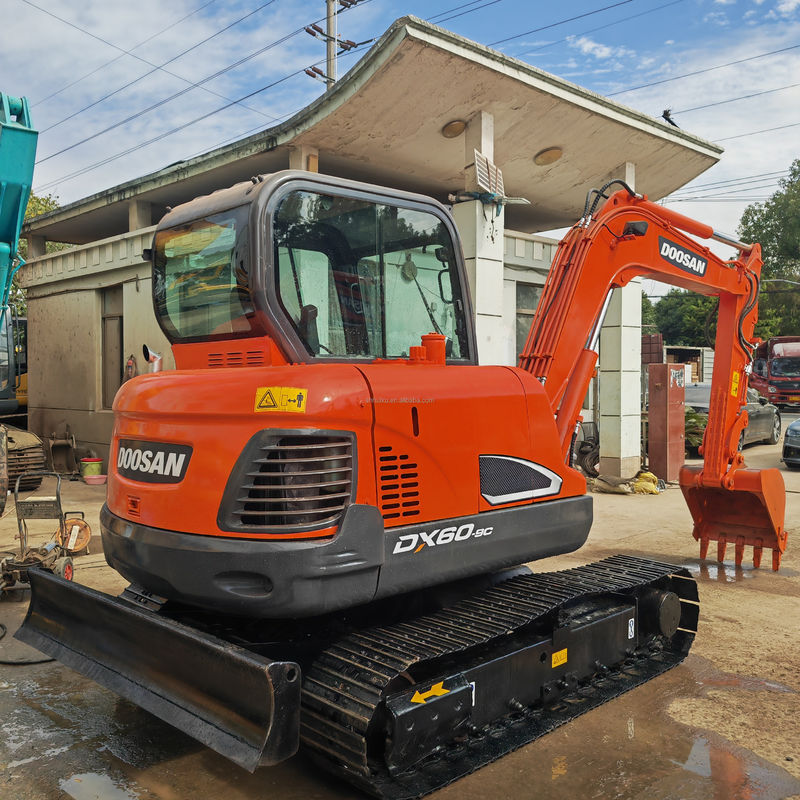 6 tấn Mini kích thước máy đào sử dụng sử dụng Doosan Dx60 6000KG 0,21m3 dung lượng xô