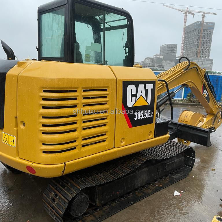 Mèo sử dụng excavator crawler 305.5 e2 tay hai mini excavator Cat305.5E excavator với giá rẻ CAT 303 mèo 306 excavator