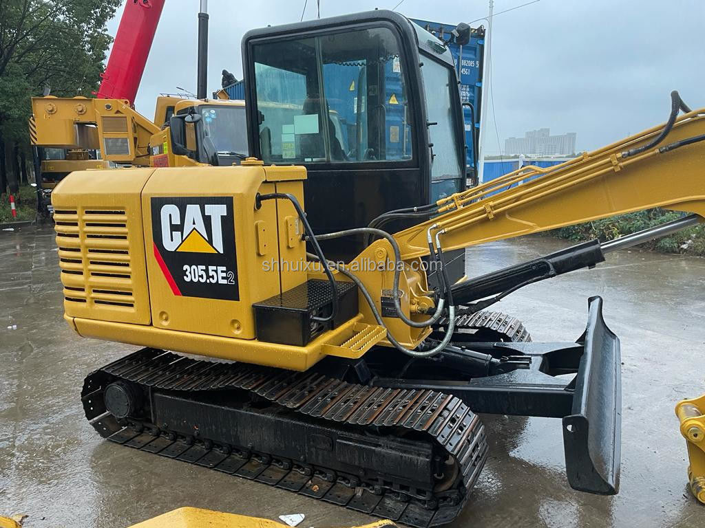 Mèo sử dụng excavator crawler 305.5 e2 tay hai mini excavator Cat305.5E excavator với giá rẻ CAT 303 mèo 306 excavator