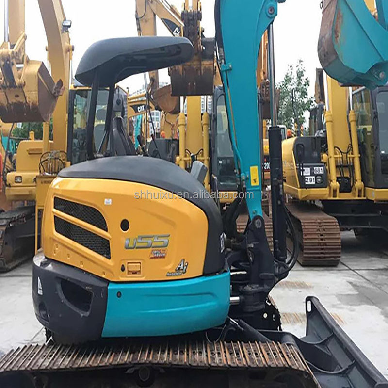Máy đào mini cũ Kubota55 Nhật Bản có nguồn gốc giá rẻ / Máy đào thủy lực tay thứ hai Kubota55 Chất lượng cao