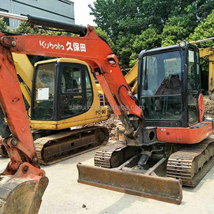 Máy đào mini cũ Kubota55 Nhật Bản có nguồn gốc giá rẻ / Máy đào thủy lực tay thứ hai Kubota55 Chất lượng cao