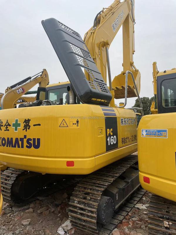 Máy đào đất tay sử dụng Komatsu PC160 sử dụng máy móc 16 tấn sử dụng tay thợ đào hố bài tay sử dụng thợ đào tay thứ hai để bán