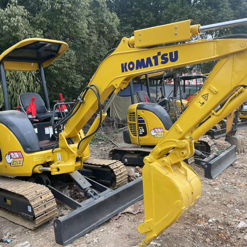 Máy đào mini cũ Komatsu PC35 không có cab máy đào nhỏ máy đào mini cũ để bán