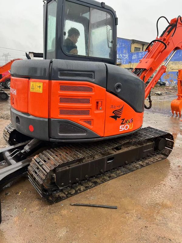 Máy đào mini cũ Hitachi 50U thợ đào máy cũ nhỏ 5 tấn tay thứ hai sử dụng đường cao su mini excavators