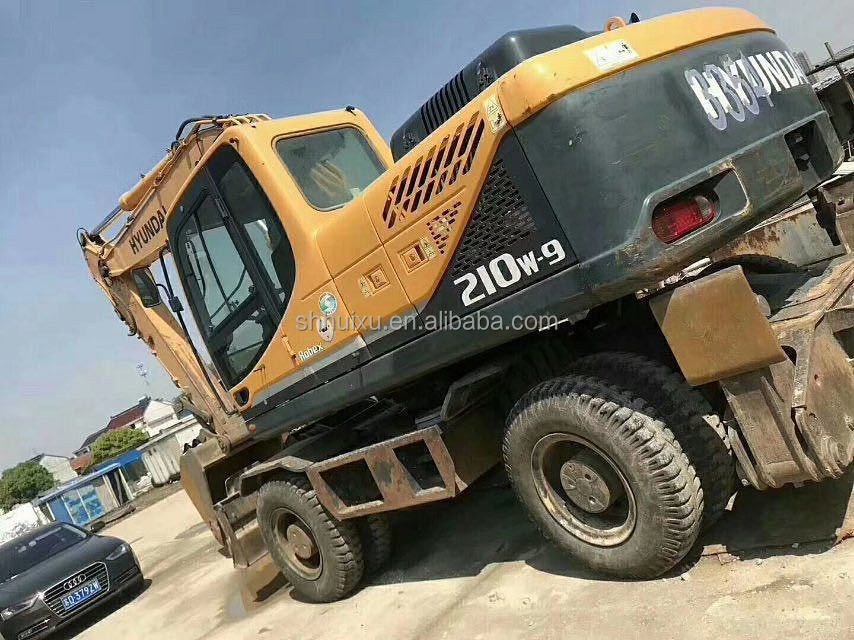 Hàn Quốc gốc 2014 Hyundai r210w-9 xe đạp cũ/ máy lốp xe R210w-9 Hyundai bán