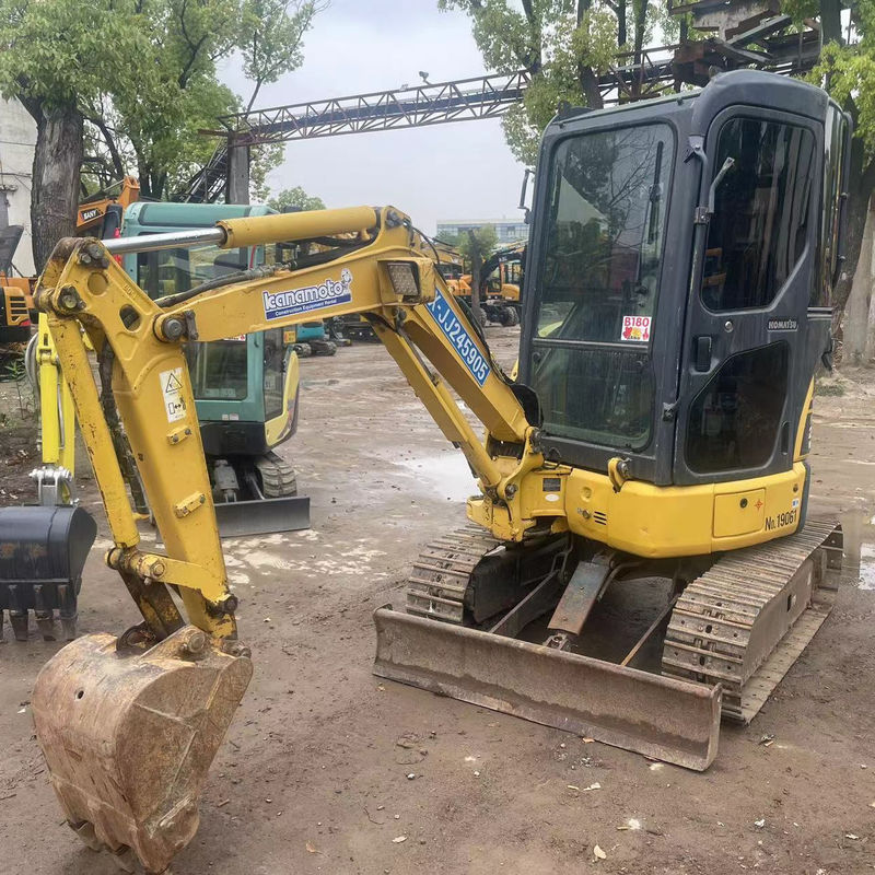 giá rẻ máy đào cũ Komatsu PC20 với cab nhập khẩu đào Nhật Bản Komatsu thủy lực crawler máy đào tay thứ hai