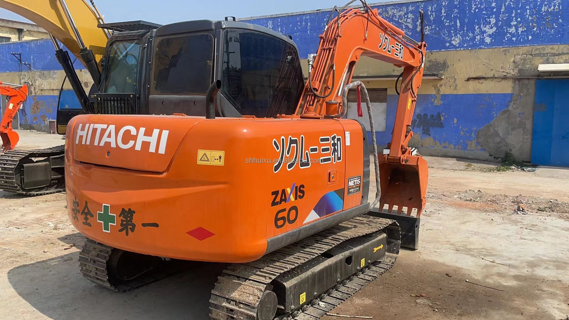 Hitachi chất lượng sử dụng zx60 6 tấn mini excavators 60 mô hình cũ màu gốc min I excavator Hitachi