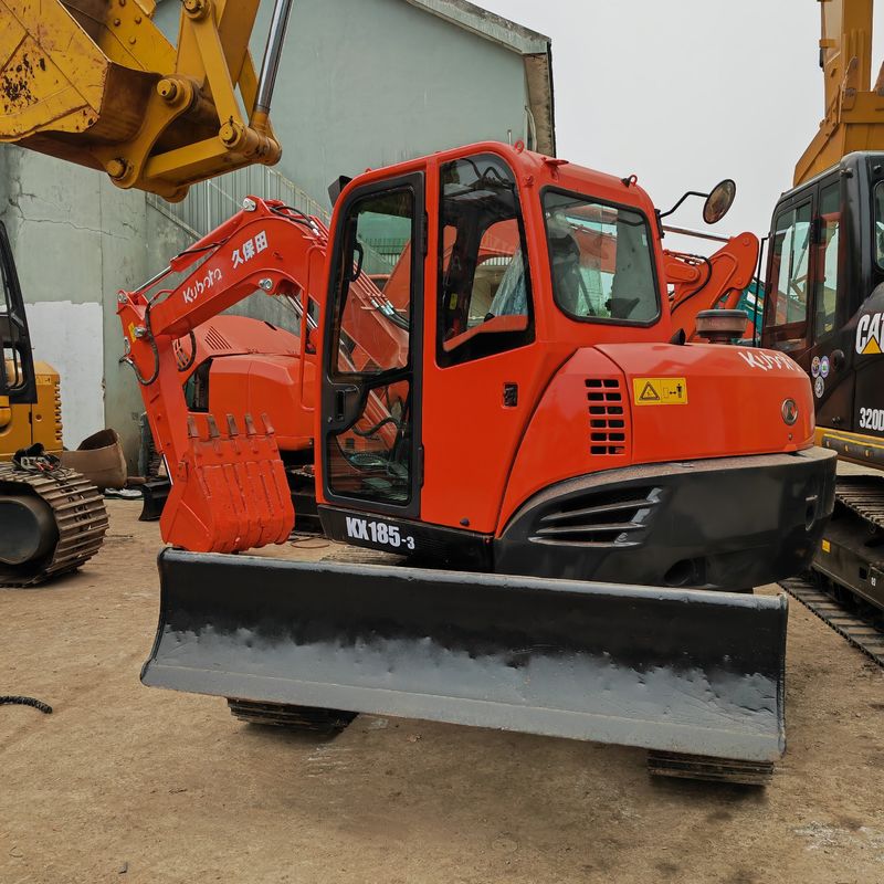 sử dụng thợ đào kích thước trung bình kubota185/sẵn sàng để vận chuyển thợ đào cũ Kubota 185 bán
