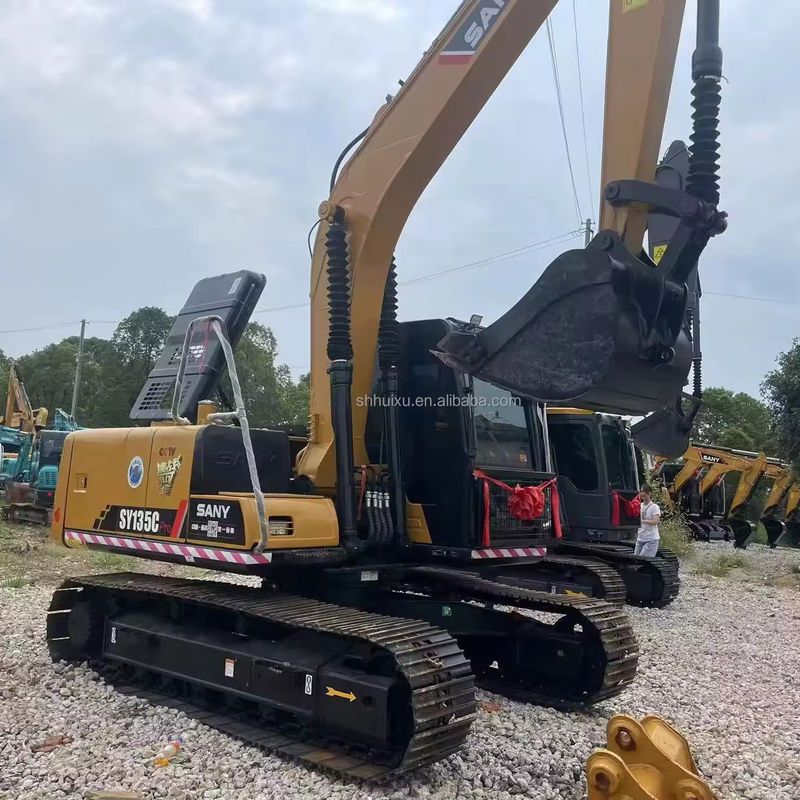 Máy đào thủy lực sử dụng Crawler Sany 135 Trung Quốc Thương hiệu EPA Chứng nhận Máy xây dựng