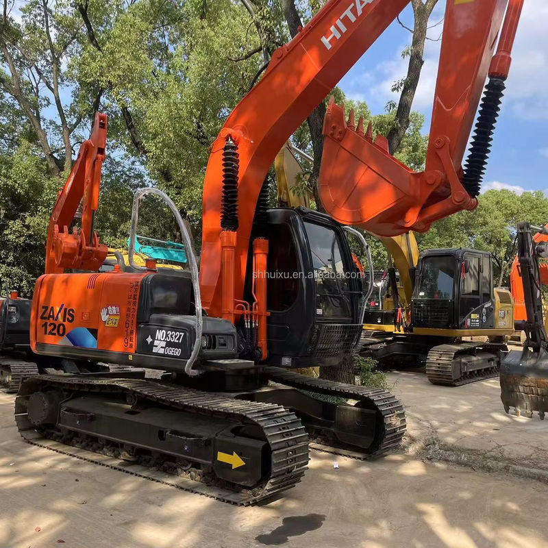 12000kg Zx120 sử dụng Hitachi Excavator tay thứ hai với sơn gốc 0.51m3