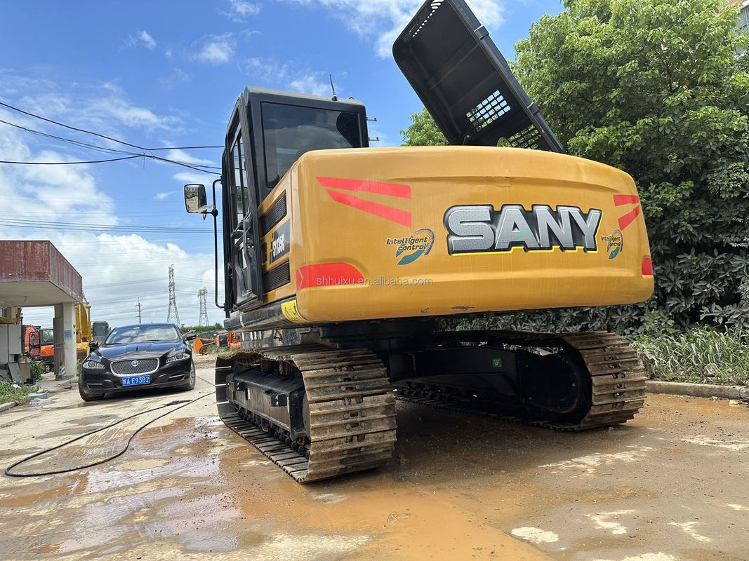 Năng lượng đào cao Động cơ nguyên bản Màu vàng Sany 135 13 tấn