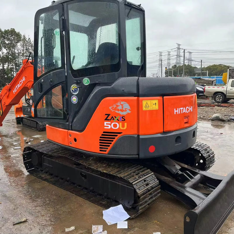 5500kg Máy đào mini cũ Hitachi Zx50u Máy đào tay thứ hai Màu gốc