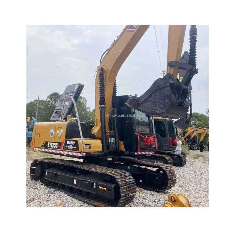 13 Tons Excavator sử dụng Sany 135 Digger tay thứ hai 1,4m3 Capacity Bucket