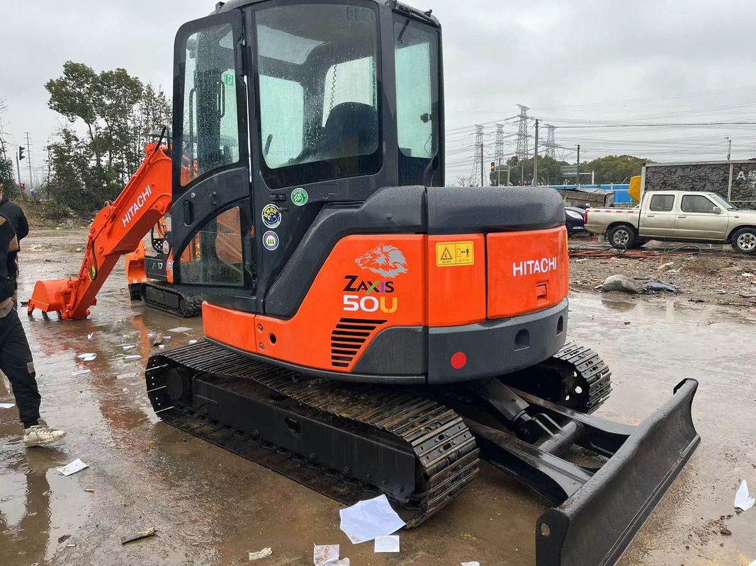 5 tấn Boutique Nhật Bản Thương hiệu Mini Excavator sử dụng Hitachi Zx50u Digger tay thứ hai