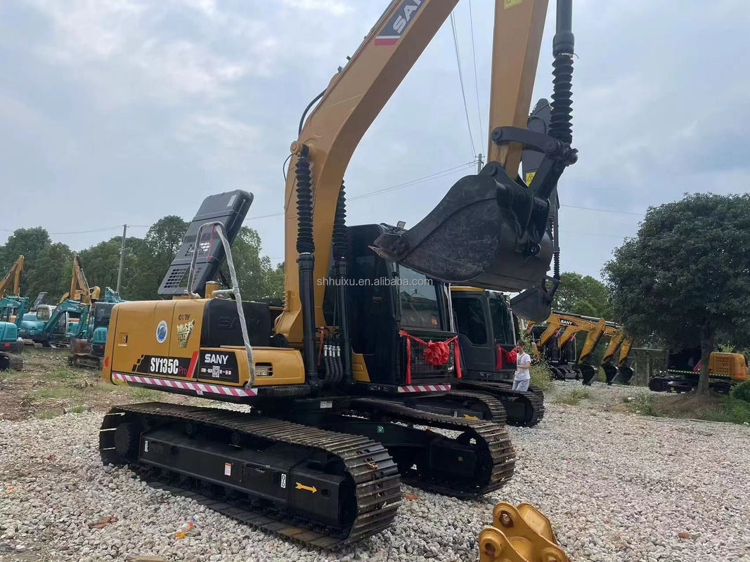 13 Tons Excavator sử dụng Sany 135 Digger tay thứ hai 1,4m3 Capacity Bucket